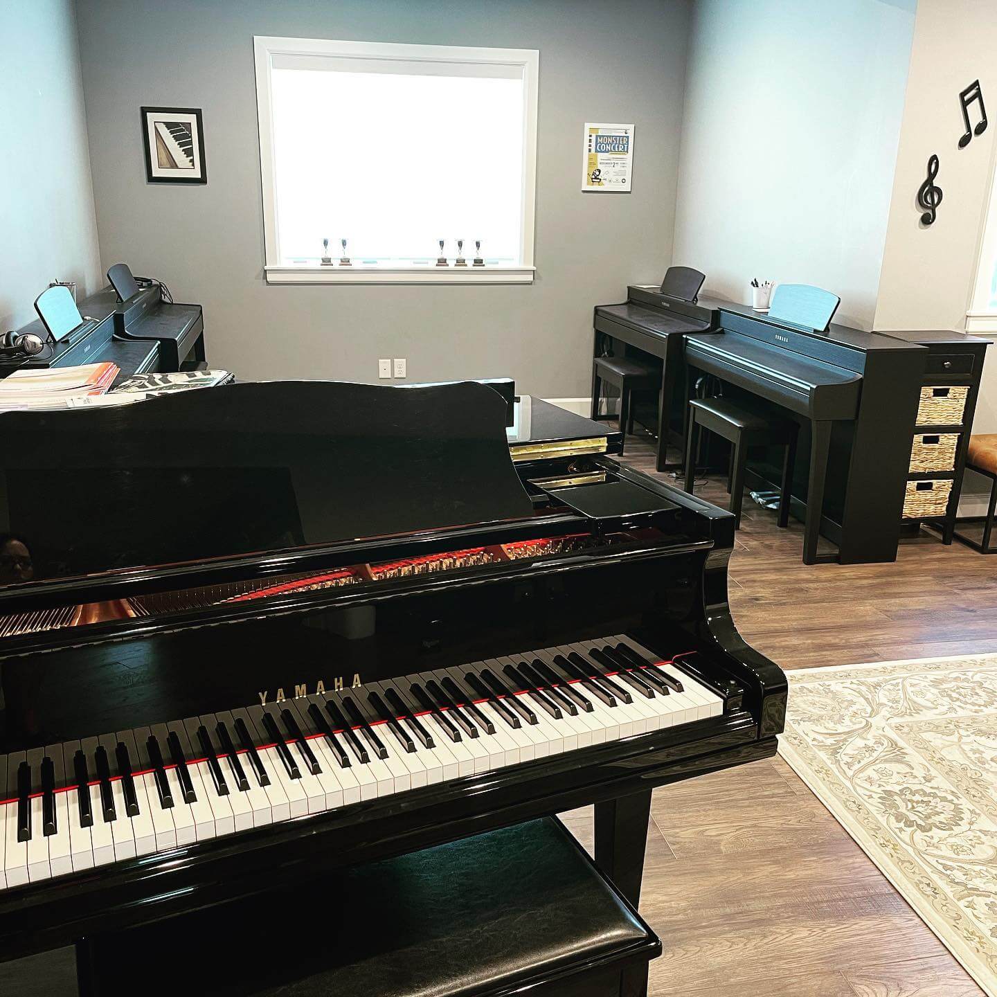 piano in studio